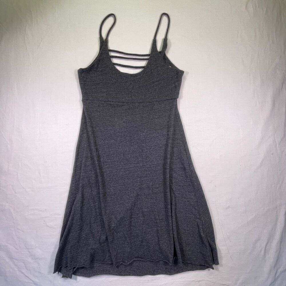 Chaser Gray Spaghetti Strap Raw Hem Babydoll High Low Dress Size Medium NWT
